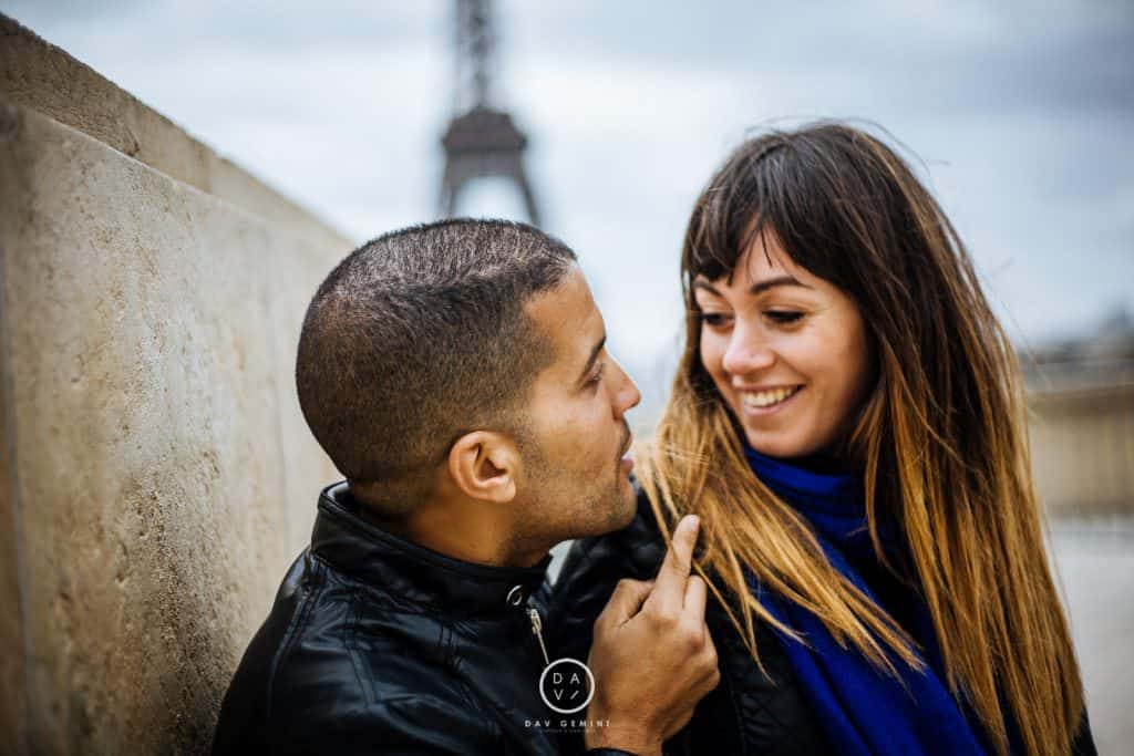 photographe de couple à Paris trocadéro