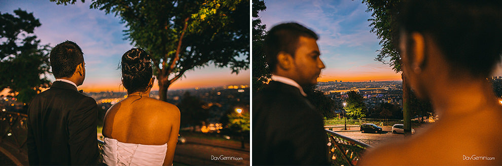 photo couple day after wedding à Montmartre, photographe day after mariage Paris
