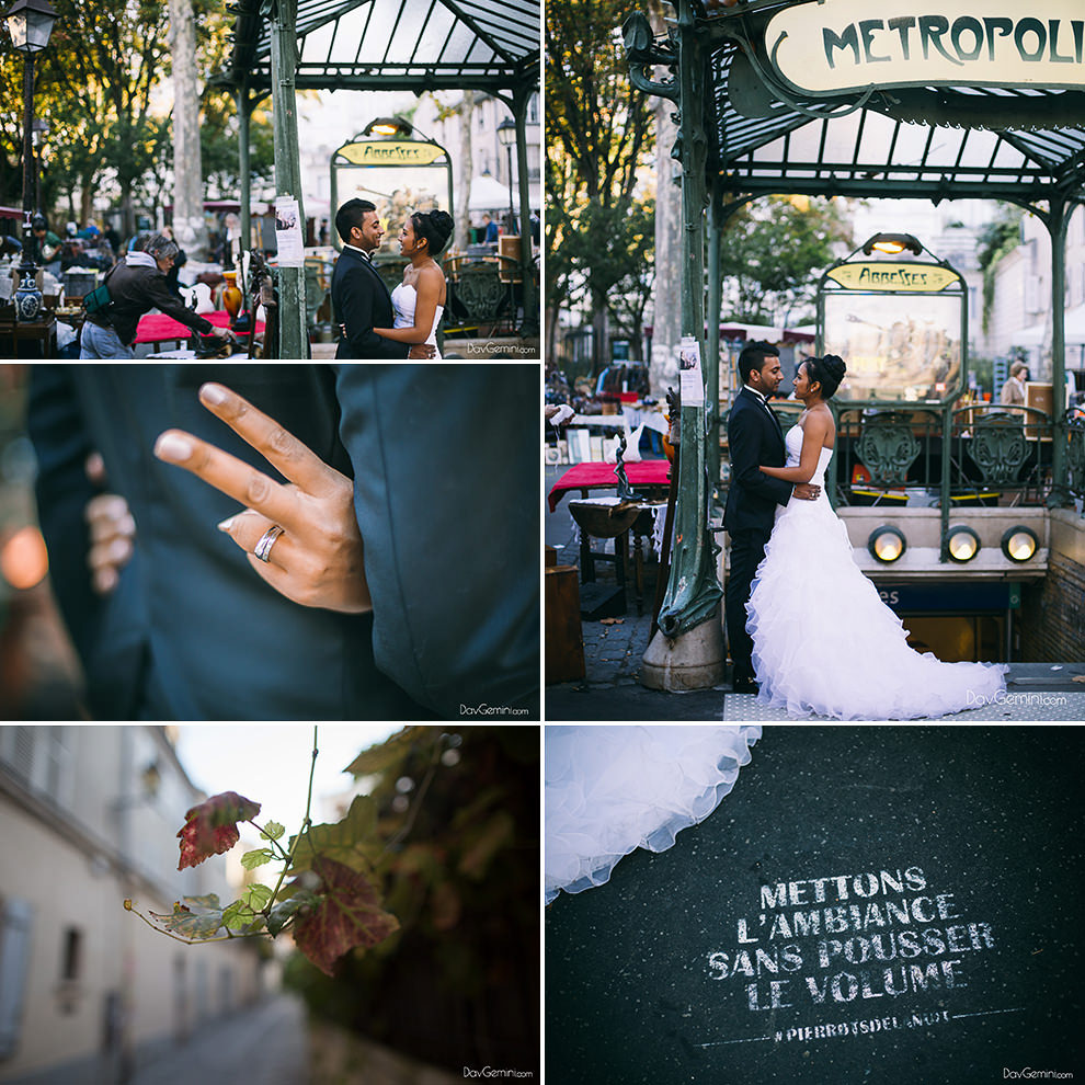DayAfter Sathya Simbu DavGemini.com 0012 - Day after wedding à Montmartre et Bir-Hakeim