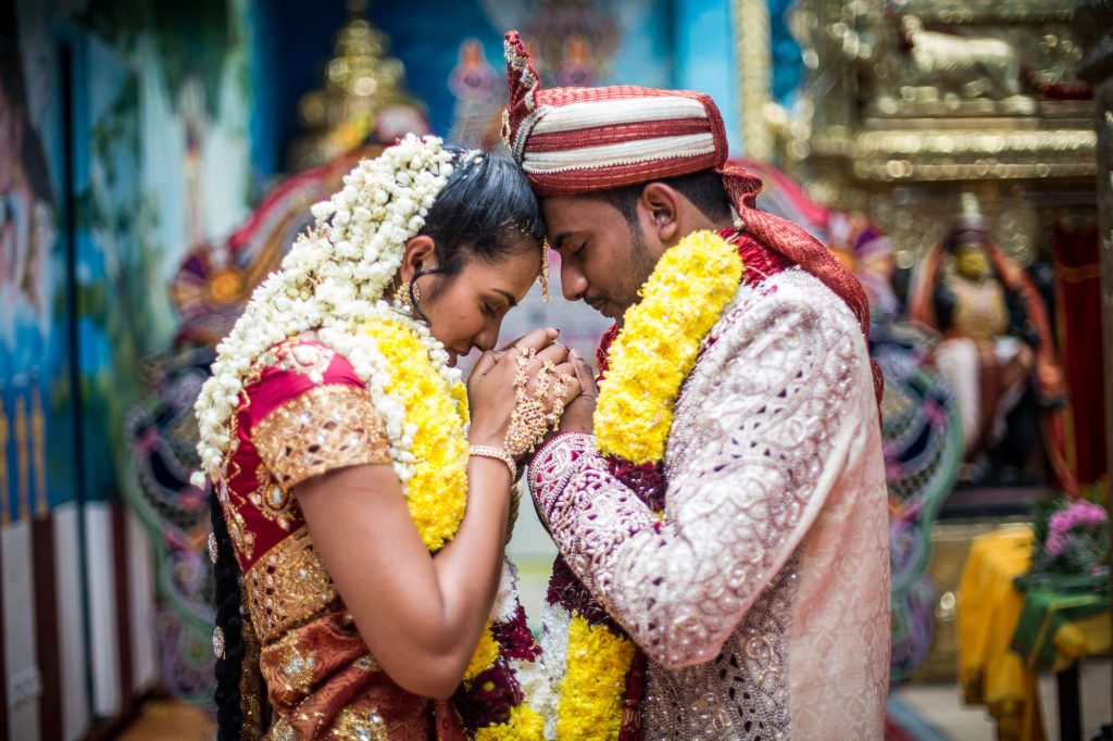  Mariage  au temple hindou  avec Sathya et Simbu 