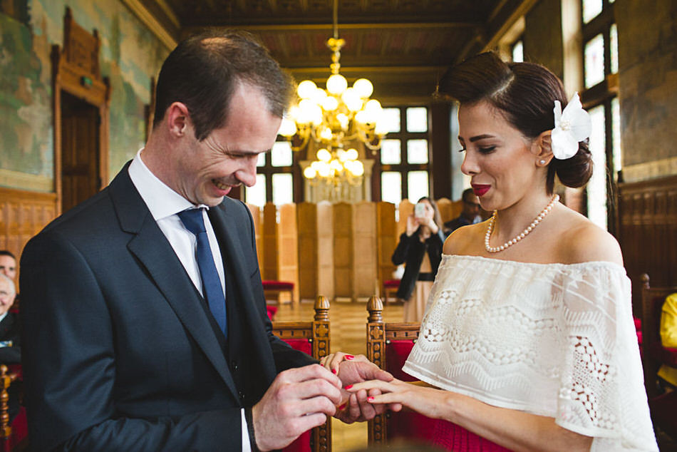 photo de mariage civil à Vincennes